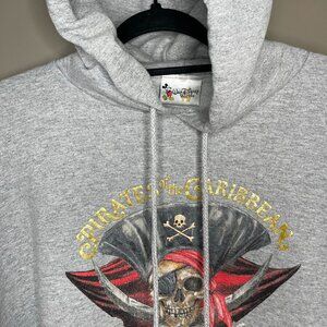 Pirates of the Caribbean Disney World Men's XL Hoodie Sweatshirt Magic Kingdom